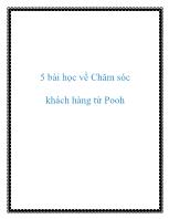 5 bài học về Chăm sóc khách hàng từ Pooh