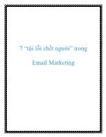 7 “tội lỗi chết người” trong Email Marketing