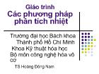 Bài giảng Các phương pháp phân tích nhiệt