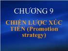 Bài giảng Chiến lược xúc tiến