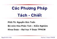 Bài giảng Hóa phân tích - kiểm nghiệm: Các phương pháp tách - chiết