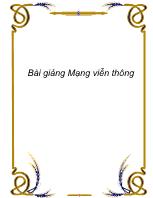 Bài giảng Mạng viễn thông