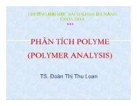 Bài giảng Phân tích polyme