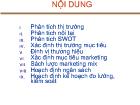 Bài giảng Quản trị marketing - Chương 10: Xây dựng kế hoạch marketing