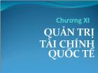 Bài giảng Quản trị tài chính quốc tế