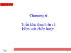 Bài giảng Triển khai thực hiện và kiểm soát chiến lược
