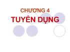 Bài giảng Tuyển dụng