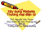 Bài giảng Xây dựng Website thương mại điện tử