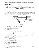Biểu diễn tín hiệu và hệ thống rời rạc trong miền tần số liên tục