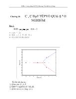 Các bài tậpvề quỹ đạo nghiệm