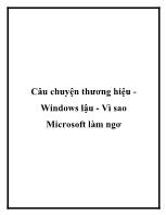Câu chuyện thương hiệu -Windows lậu - Vì sao Microsoft làm ngơ