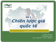 Chiến lược giá quốc tế