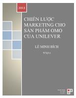 Chiến lược marketing cho sản phẩm OMO của Unilever