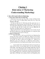 Chương 1 Khái niệm về Marketing (Understanding Marketing)