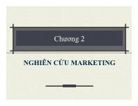 Chương 2 Nghiên cứu marketing