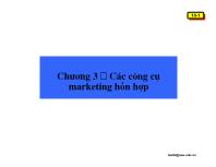 Chương 3  Các công cụ marketing hỗn hợp