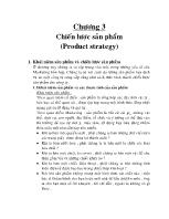 Chương 3 Chiến lược sản phẩm (Product strategy)