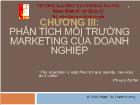 Chương III: Phân tích môi trường marketing của doanh nghiệp