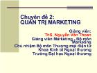 Chuyên đề Quản trị marketing