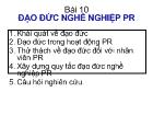 Đạo đức nghề nghiệp PR