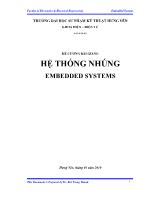 Đề cương bài giảng Hệ thống nhúng Embedded Systems