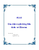 Đề tài Giao diện truyền thông điều khiển với Ethernet