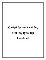 Giải pháp truyền thông trên mạng xã hội Facebook