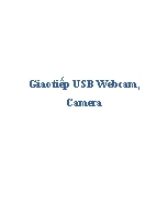 Giao tiếp USB Webcam, Camera