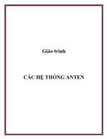 Giáo trình Các hệ thống anten