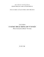 Giáo trình cơ sở kỹ thuật thông tin vô tuyến