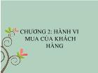 Hành vi mua của khách hàng