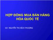 Hợp đồng mua bán hàng hóa quốc tế