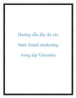 Hướng dẫn đầy đủ các bước Email marketing trong dịp Valentin