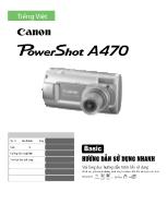 Hướng dẫn sử dụng máy ảnh Canon dòng A