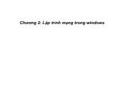 Lập trình mạng trong windows