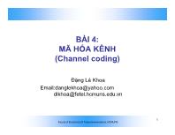 Mã hóa kênh (channel coding)