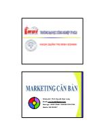 Marketing căn bản Chương 6:Chiêu thị