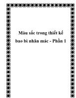 Màu sắc trong thiết kế bao bì nhãn mác - Phần 1