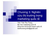 Nghiên cứu thị trường trong marketing quốc tế