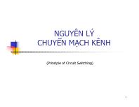 Nguyên lý chuyển mạch kênh