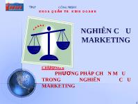 Phương pháp chọn mẫu trong nghiên cứu marketing