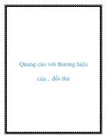 Quảng cáo với thương hiệu của .. đối thủ