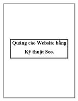 Quảng cáo Website bằng Kỹ thuật Seo