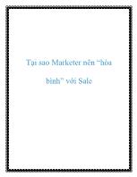 Tại sao Marketer nên “hòa bình” với Sal