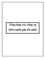 Tổng hợp các công cụ SEO miễn phí tốt nhất