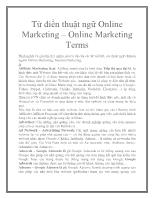 Từ điển thuật ngữ Online Marketing – Online Marketing Terms