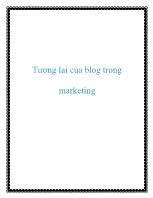 Tương lai của blog trong marketing