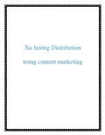 Xu hướng Distribution trong content marketing