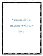 Xu hướng SoMoLo marketing và bài học từ Nike