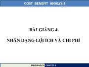 Bài giảng 4 Nhận dạng lợi ích và chi phí